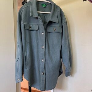 dip Utility Jacket in Slate Blue